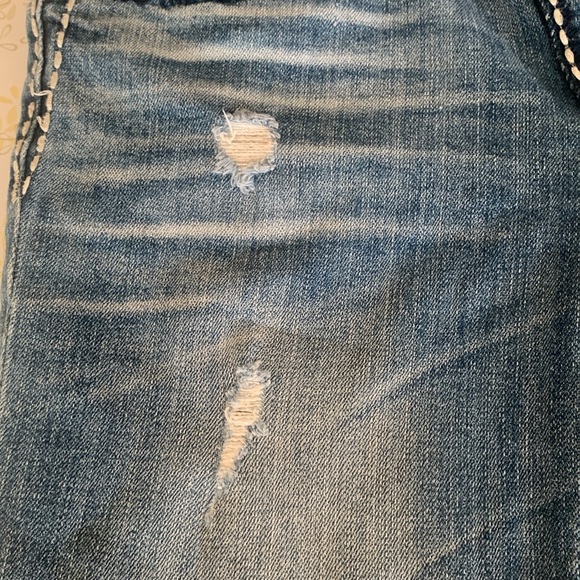 Miss Me boyfriend JEANS women’s DISTRESSED cropped capri 27 crops JPB5014 - Picture 5 of 10